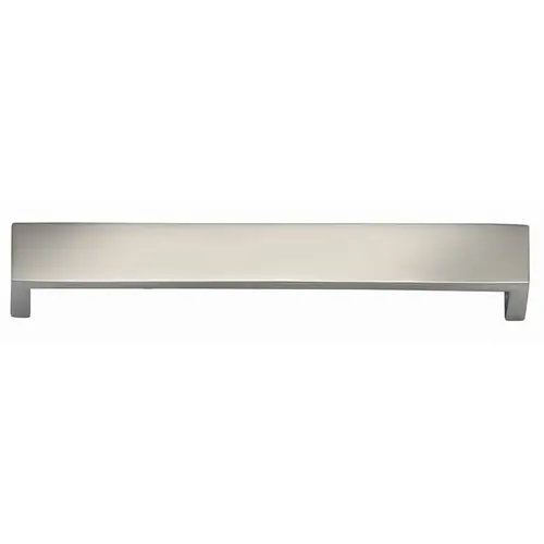 6" Center to Center Flat Modern Cabinet Pull Bright Nickel Finish 6" Center to Center Flat Modern Cabinet Pull Bright Nickel Finish