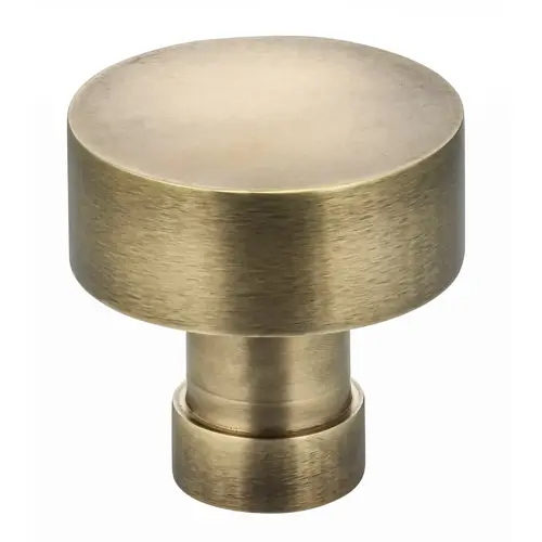 1-1/2" Diameter Round Cabinet Knob Antique Brass Finish 1-1/2" Diameter Round Cabinet Knob Antique Brass Finish