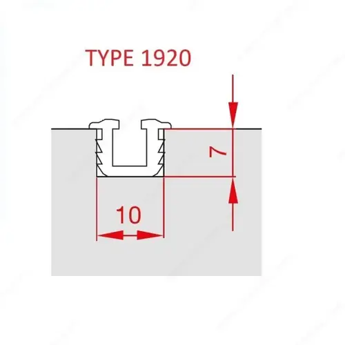 TYPE 1920 Aluminum Track Silver TYPE 1920 Aluminum Track Silver