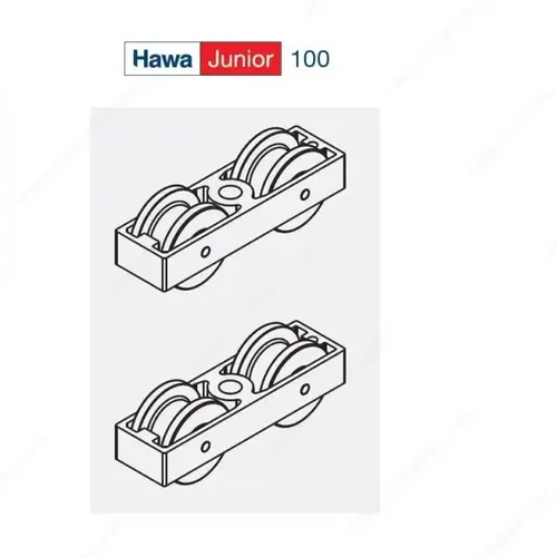 Two-wheeled trolley HAWA Junior 100 Pair Two-wheeled trolley HAWA Junior 100 Pair