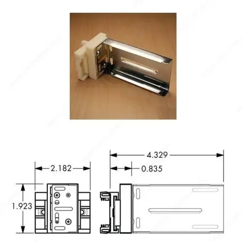 Adjustable Bracket for Ball Bearing Slides 8 mm Dowel Adjustable Bracket for Ball Bearing Slides 8 mm Dowel