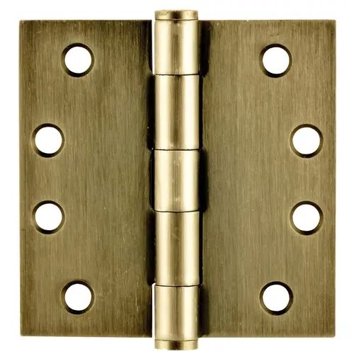 4" X 4" Square Steel Heavy Duty Hinge Antique Nickel Finish Pair 4" X 4" Square Steel Heavy Duty Hinge Antique Nickel Finish Pair