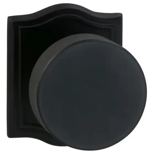 935 with Arched Rose Passage Knob with 2-3/8" Backset, Full Lip Strike Oil Rubbed Bronze Finish 935 with Arched Rose Passage Knob with 2-3/8" Backset, Full Lip Strike Oil Rubbed Bronze Finish