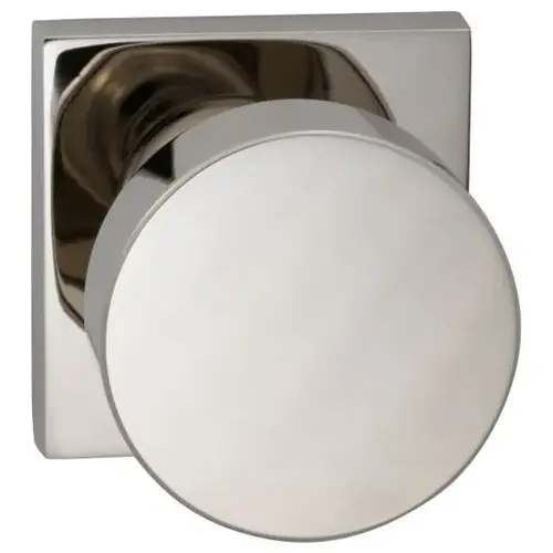935 with Square Rose Privacy Knob with 2-3/8" Backset, Full Lip Strike Bright Nickel Finish 935 with Square Rose Privacy Knob with 2-3/8" Backset, Full Lip Strike Bright Nickel Finish