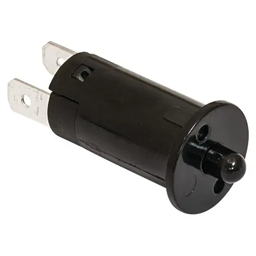 Door Contact Switch, Mechanical, Normally Closed, On/Off diameter: 12 mm (15/32"), black Door Contact Switch, Mechanical, Normally Closed, On/Off diameter: 12 mm (15/32"), black