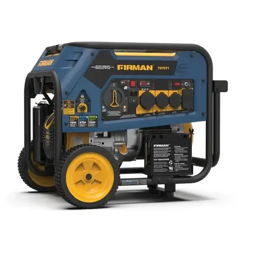 Tri Fuel 7500W Portable Generator Electric Start 120/240V Tri Fuel 7500W Portable Generator Electric Start 120/240V