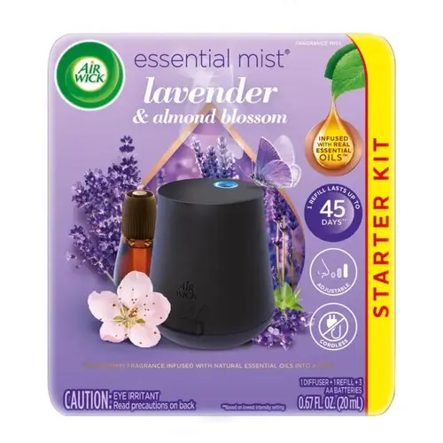 Air Freshener Starter Kit Lavender & Almond Scent 0.67 oz Liquid Air Freshener Starter Kit Lavender & Almond Scent 0.67 oz Liquid