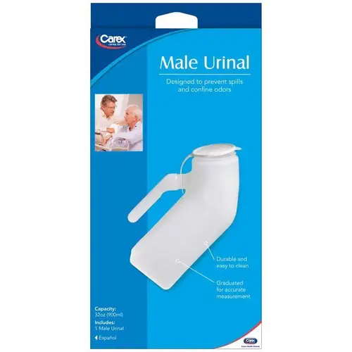 Male Urinal White 32 oz White Male Urinal White 32 oz White