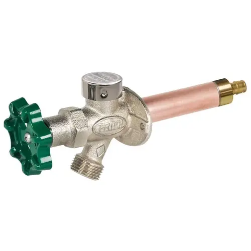 Freezeless Wall Hydrant 1/2" PEX in. Anti-Siphon Brass Satin Nickel
