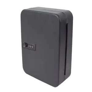 LUCKY LINE 62700 Key Cabinet with Combo Lock Black Steel Black