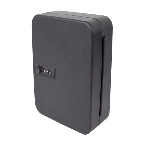 Key Cabinet with Combo Lock Black Steel Black