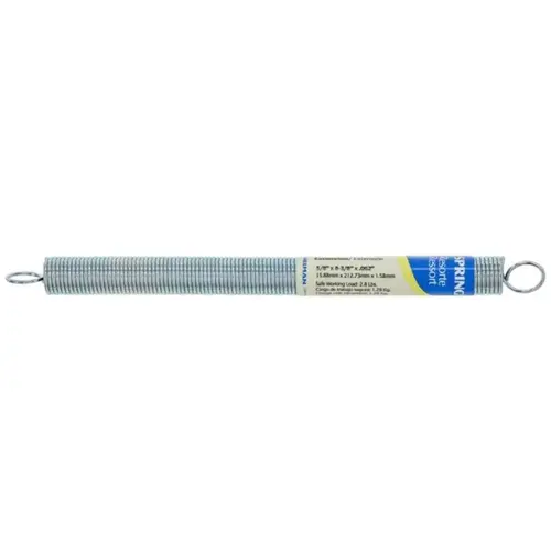 Spring 8-3/8" L X 5/8" D Extension Zinc-Plated