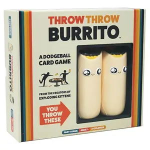 Exploding Kittens EKCTTBCORE1 Party Game Throw Throw Burrito Dodgeball Card Multicolored Multicolored