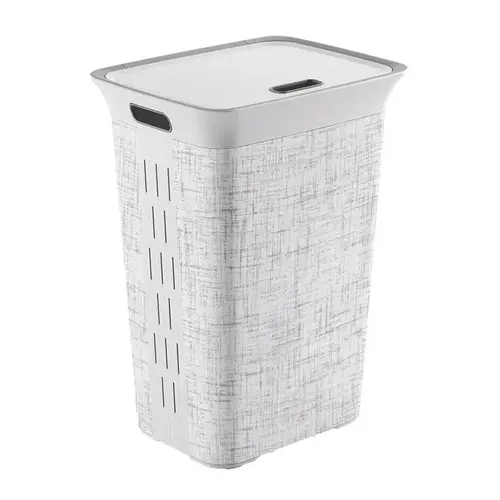 Laundry Hamper White Resin White