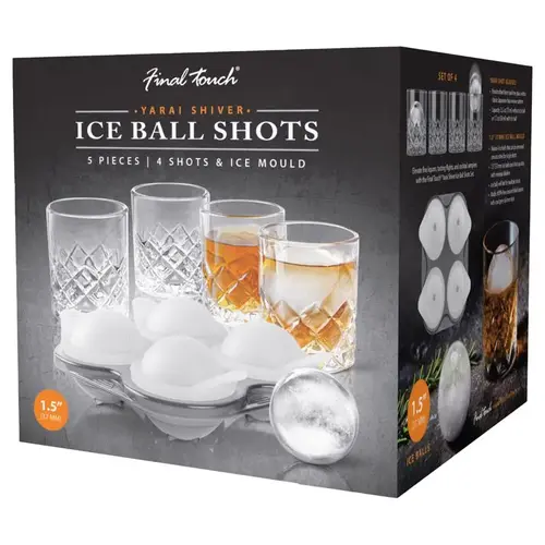 Shot Glass Set 2.5 oz Clear Glass Yarai Clear