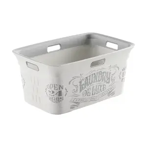 Kiss 243152-XCP4 Laundry Basket Gray Plastic Gray - pack of 4