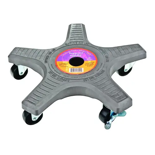 Plant Caddy 3.5" H X 15.25" W X 15.25" D Gray Plastic Gray