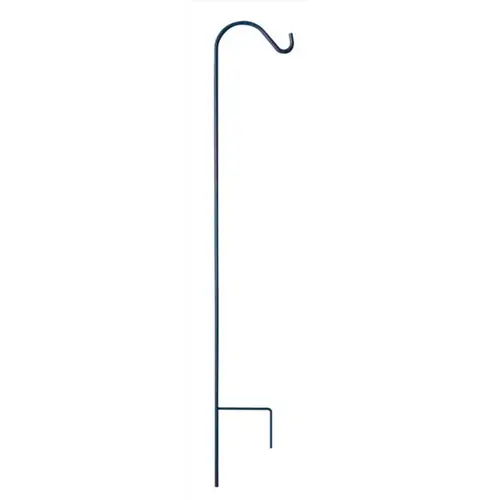 Plant Hook Black Steel 48" H Single Crook Powder Coated