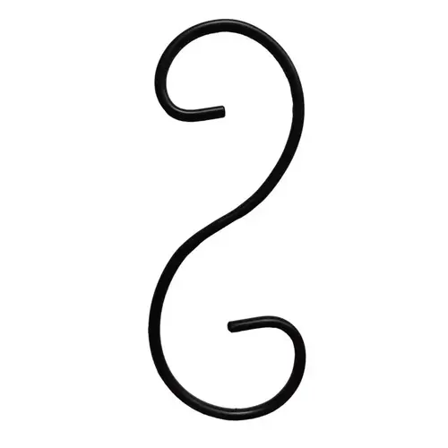 Plant Hook Black Steel 6" H S Black