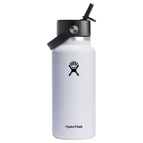 Insulated Water Bottle 32 oz White BPA Free White Insulated Water Bottle 32 oz White BPA Free White