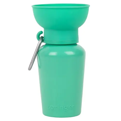 Pet Travel Bottle Green Flip Plastic For Dogs Green