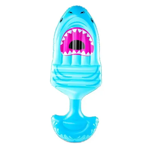 Pool Float Blue PVC/Vinyl Inflatable Shark Saddle Seat Blue