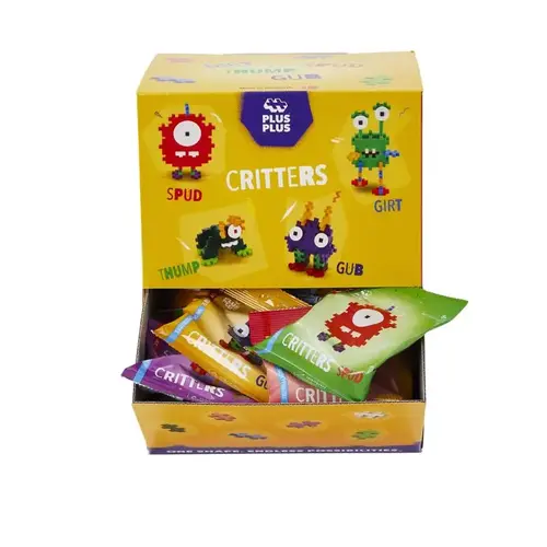 Building Toy Critters Monsters Multicolored 40 pc Multicolored - pack of 48