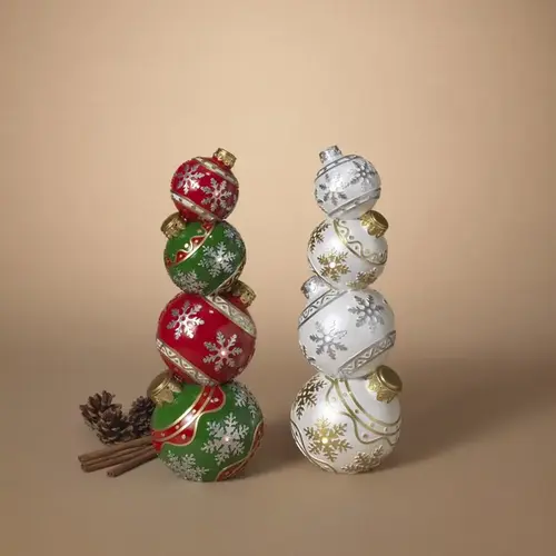 Ornaments Assorted Lighted Stacking Christmas 16" Assorted - pack of 2 Ornaments Assorted Lighted Stacking Christmas 16" Assorted - pack of 2