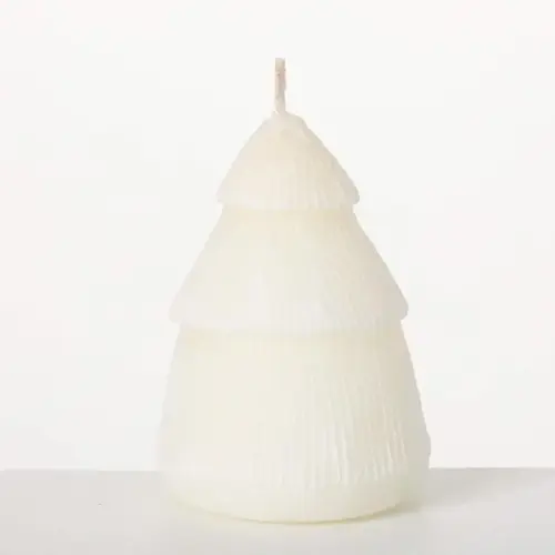 Candle Vance Kitira White Tree White - pack of 6