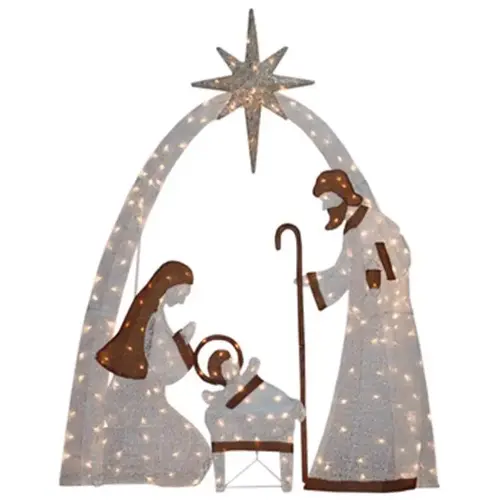 Yard Decor LED Warm White Nativity Scene 72" Yard Decor LED Warm White Nativity Scene 72"