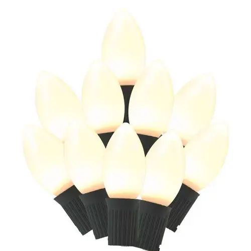 Christmas Lights Classic LED C9 White 25 ct String 24 ft.