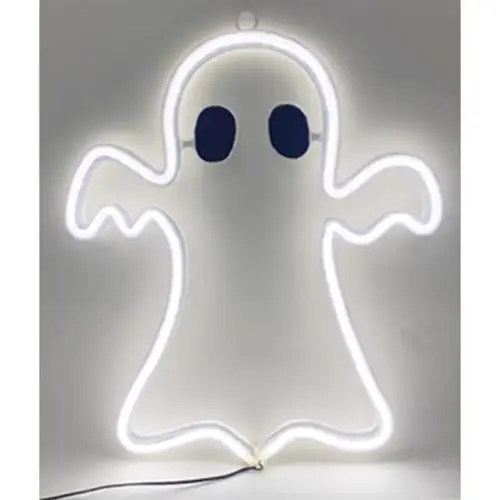 Wall Decor Cool White 11" LED Prelit Ghost Wall Decor Cool White 11" LED Prelit Ghost