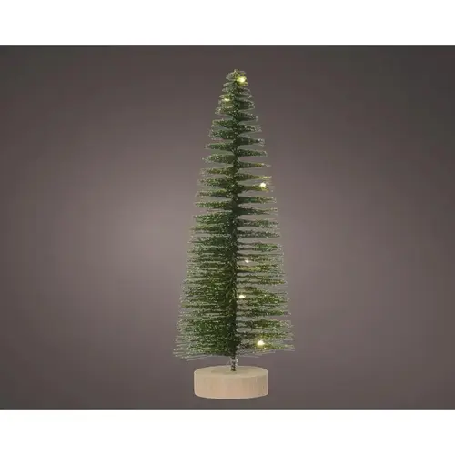 Table Decor LED Green Tree 11.8" Green - pack of 12