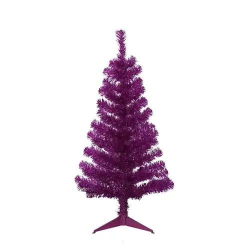 Christmas Tree 3 ft. Full Tinsel Pink Christmas Tree 3 ft. Full Tinsel Pink