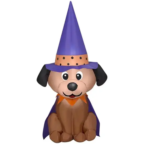 Inflatable 48 ft. Halloween Dog in Witch Hat Inflatable 48 ft. Halloween Dog in Witch Hat