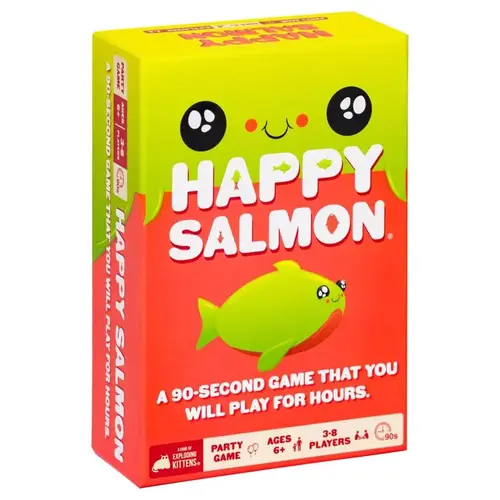 Card Game Happy Salmon Multicolored 98 pc Multicolored - pack of 4