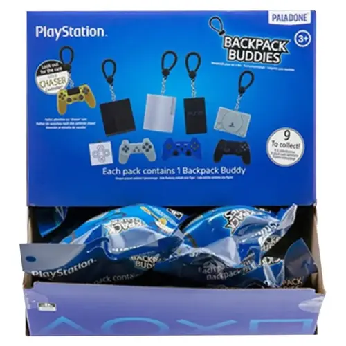 Hanger Paladone Play Station Multicolored Multicolored - pack of 24