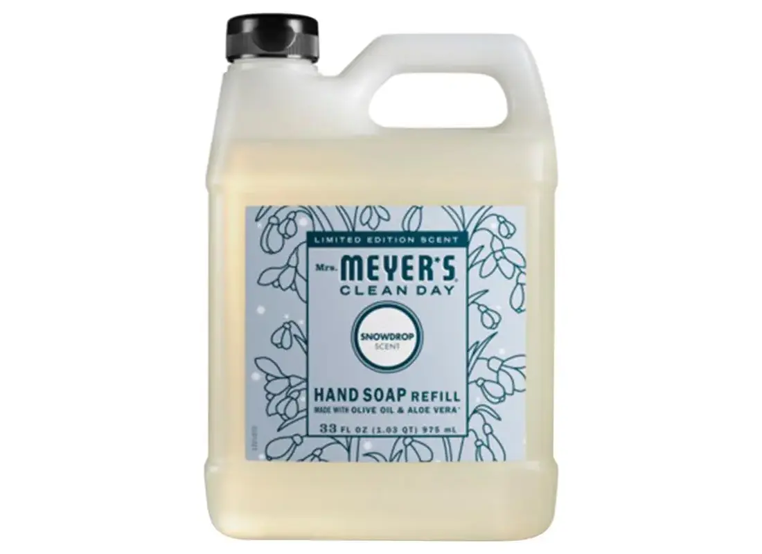 Mrs. Meyer's 12021 Hand Cleaner Refill Clean Day Snowdrop Scent 33