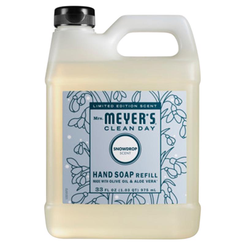 Mrs. Meyer's 12021 Hand Cleaner Refill Clean Day Snowdrop Scent 33