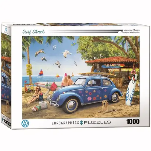 Puzzles VW Surf Shack Multicolored 1000 pc Multicolored Puzzles VW Surf Shack Multicolored 1000 pc Multicolored