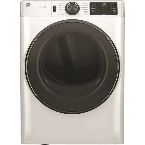 Energy Star 7.8 Cubic Feet Smart Front Load Electric Dryer In White Energy Star 7.8 Cubic Feet Smart Front Load Electric Dryer In White