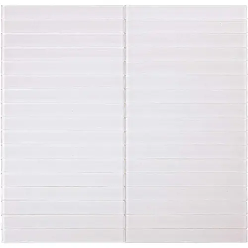 Cotton Off White 11.81" X 11.37" Glass Wall Tile