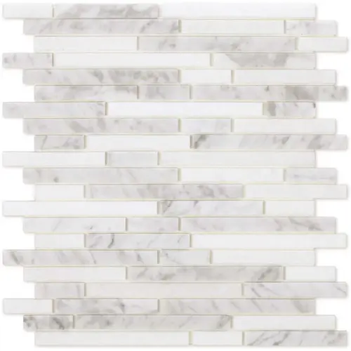 Narwhal White/Gray 11.93"X11.91" Marble Wall Tile - pack of 6 Narwhal White/Gray 11.93"X11.91" Marble Wall Tile - pack of 6