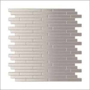Inoxia SpeedTiles ID811-2/BX6 Linox Stainless Steel 12.09"x11.67" Metal Wall Tile