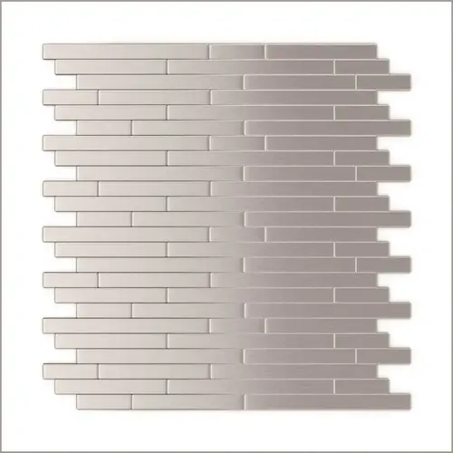 Linox Stainless Steel 12.09"x11.67" Metal Wall Tile