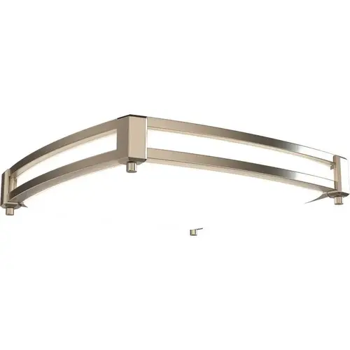 13" LED Saturn Square Ceiling Fixture, Switchable Color Temp, Brush NICKEL