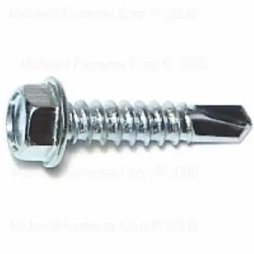 10286 Screw, #14 Thread, 1 in L, Washer Head, Hex Drive, Self-Drilling Point, 1 PK - pack of 30 10286 Screw, #14 Thread, 1 in L, Washer Head, Hex Drive, Self-Drilling Point, 1 PK - pack of 30