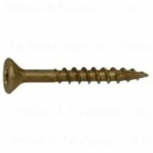 SaberDrive M50750 50750 Deck Screw, #9 Thread, 1-1/2 in L, Serrated Thread, Bugle Head, Star Drive, Type 17 Point, Steel, 795/PK - pack of 758