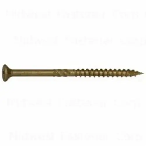 53298 Deck Screw, #9 Thread, 3 in L, Bugle Head, Star Drive, Steel, XL1500-Coated, 730 PK - pack of 735