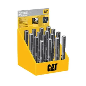 CAT CT221016-XCP16 Pocket Pen Light, AAA Battery, LED Lamp, 100 Lumens, 30 m Beam Distance, 3.5 hr Run Time - pack of 16